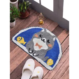 FABINALIV Blue & Grey Cartoon Patterned Anti-Skid Doormat-picture-15