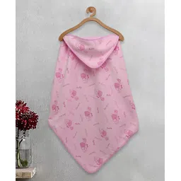 FABINALIV Infant Hooded Bath Towel Cotton Cartoon  Pink-picture-28