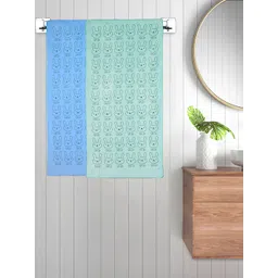 FABINALIV Kids Blue & Green 2 Pieces Printed Cotton Bath Towels-picture-38