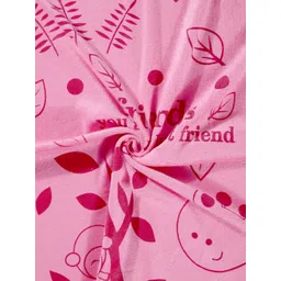 FABINALIV Pink & Brown 2 Pieces Printed Cotton 300 GSM Bath Towel image 4