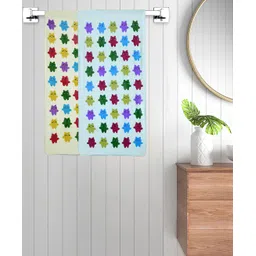 FABINALIV Set of 2 Multicolor Cartoon Print Cotton Kids Bath Towels (110X56 cm)-picture-10