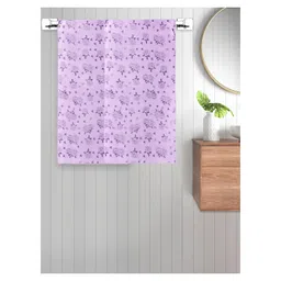 FABINALIV Set of 2 Purple Floral 300 GSM Cotton Kids Bath Towels (115X55 cm)-picture-28