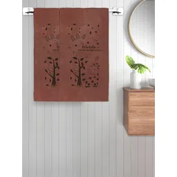 FABINALIV Unisex Kids Brown 2 Pieces Printed Cotton Bath Towels-picture-29