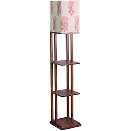 Fabindia Brown Sattva Wood Floor Lamp-picture-15