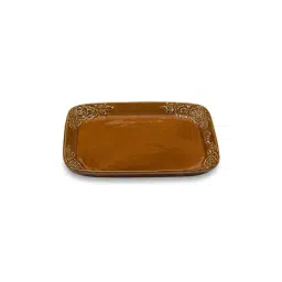fabindia Ceramic Casted Chintz Snack Plate image 4