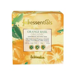 fabindia Fabessentials Orange Basil Organic Handmade Bathing Bar image 2