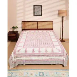 fabindia 120 TC Printed King Size Bed Cover-picture-42