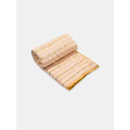 Fabindia Aasyra Yellow Cotton Printed Double Quilt image 5