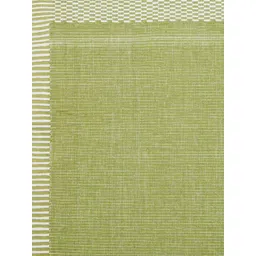 Fabindia Avikar Variation Green Striped Woven Cotton Table Runners image 4