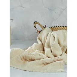 Fabindia Ayan Off White Woven Cotton Hand Towel-picture-36