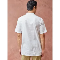 Fabindia Band Collar Cotton Straight Kurta image 4