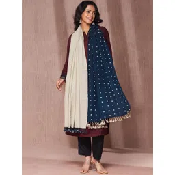 Fabindia Bandhani Printed Woollen Shawl-picture-30