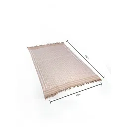 Fabindia Beige & White Woven-Designed Rectangular Dhurrie-picture-24