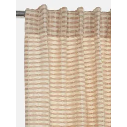 Fabindia Beige Cotton Woven Curtain (7 ft)-picture-32