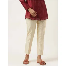 Fabindia Beige Mid Rise Pants-picture-44