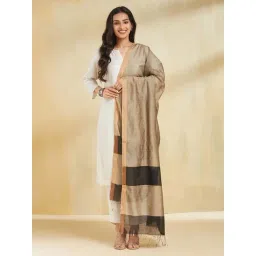 Fabindia Beige Regular Fit Dupatta-picture-30