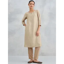 Fabindia Beige Regular Fit Kurtas-picture-20