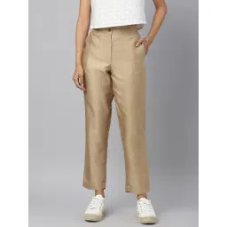Fabindia Beige Solid Formal Pants-picture-35