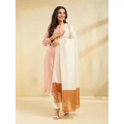 Fabindia Beige Woven Dupatta-picture-36