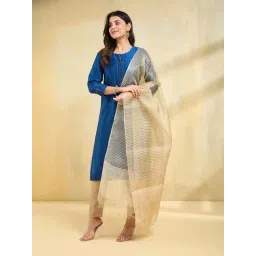 Fabindia Beige Woven Dupatta-picture-13