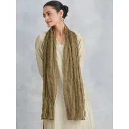 Fabindia Black & Beige Woven Stole image 4