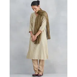 Fabindia Black & Beige Woven Stole image 2