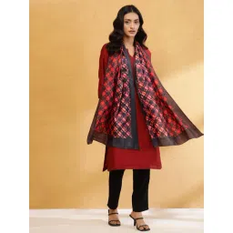 Fabindia Black Printed Stole-picture-29