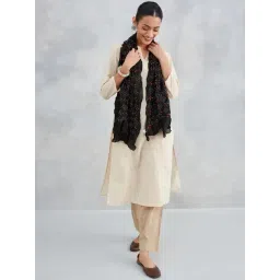 Fabindia Black Printed Stole-picture-31