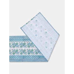 Fabindia Blue & White Cotton Printed Table Runner-picture-14