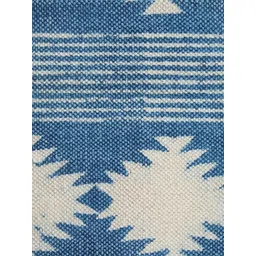 Fabindia Blue & White Printed Floor Runner-picture-39