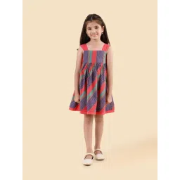 Fabindia Blue Cotton Printed Dress-picture-24