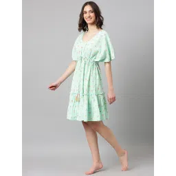 Fabindia Blue Cotton Printed Loungewear image 3