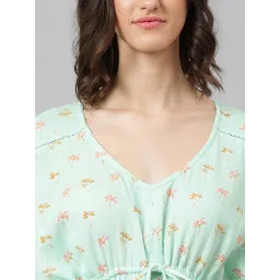 Fabindia Blue Cotton Printed Loungewear image 5