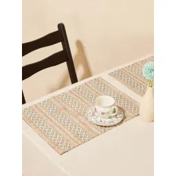 Fabindia Blue Cotton Printed Nimi Placemat - Set of 6-picture-32