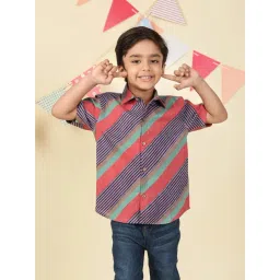 Fabindia Blue Cotton Printed Shirt-picture-18