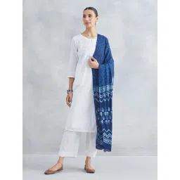 Fabindia Blue Printed Dupatta-picture-36