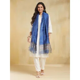Fabindia Blue Printed Stole-picture-22