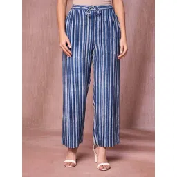 Fabindia Blue Printed Trousers-picture-39