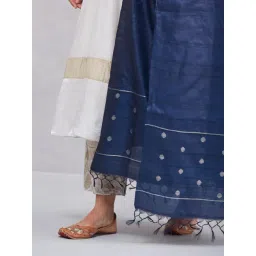 Fabindia Blue Silk Blend Dupatta image 5