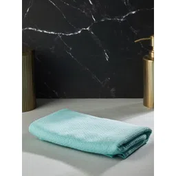 Fabindia Blue solid 450 GSM Soft Cotton Bath Towel-picture-12