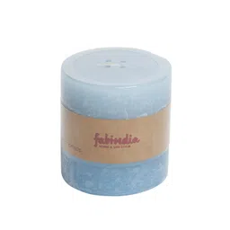 Fabindia Blue Solid Wax Fragrance Amlasarah Siyahi Cylindrical Candle image 4
