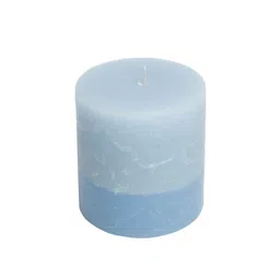 Fabindia Blue Solid Wax Fragrance Amlasarah Siyahi Cylindrical Candle image 2