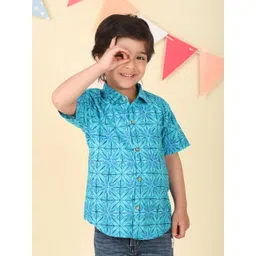 Fabindia Boys Opaque Printed Casual Shirt-picture-20