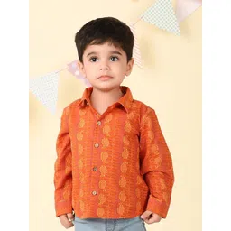 Fabindia Boys Opaque Printed Casual Shirt-picture-19