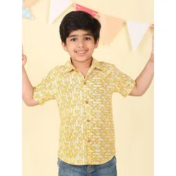 Fabindia Boys Printed Casual Shirt-picture-31