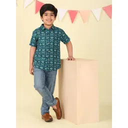 Fabindia Boys Printed Casual Shirt-picture-33