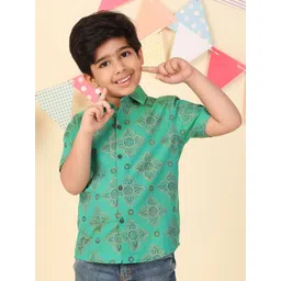 Fabindia Boys Printed Casual Shirt-picture-14