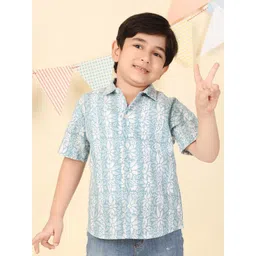 Fabindia Boys Printed Casual Shirt-picture-26