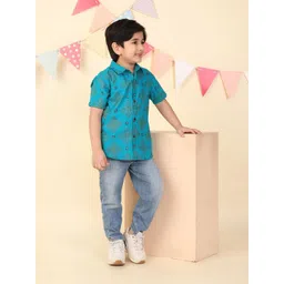 Fabindia Boys Printed Casual Shirt-picture-24