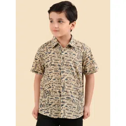 Fabindia Boys Printed Cotton Casual Shirt-picture-37